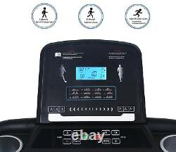 Tapis de course électrique pliable Fitness Sport marche capteur cardio écran LCD