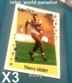 Thierry Henry Monaco X3 rookie Panini 98 99 1998 France psa 10 NEW MINT RARE