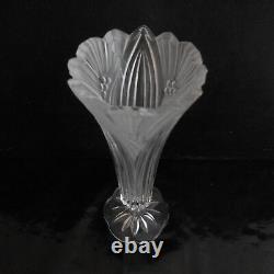 Vase soliflore verre cristal vintage design XXe art nouveau déco PN France N2816